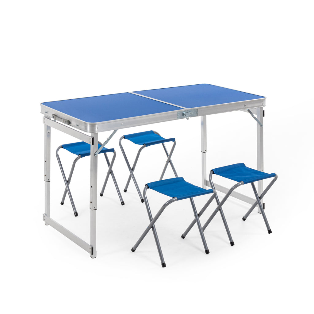 Buy Corvids 6 feet Height Adjustable Aluminium Folding Table, Multipurpose  Table for Outdoor & Indoor Purpose, Camping & Hiking, Picninc (6ft, Blue)  Online at Best Prices in India - JioMart.