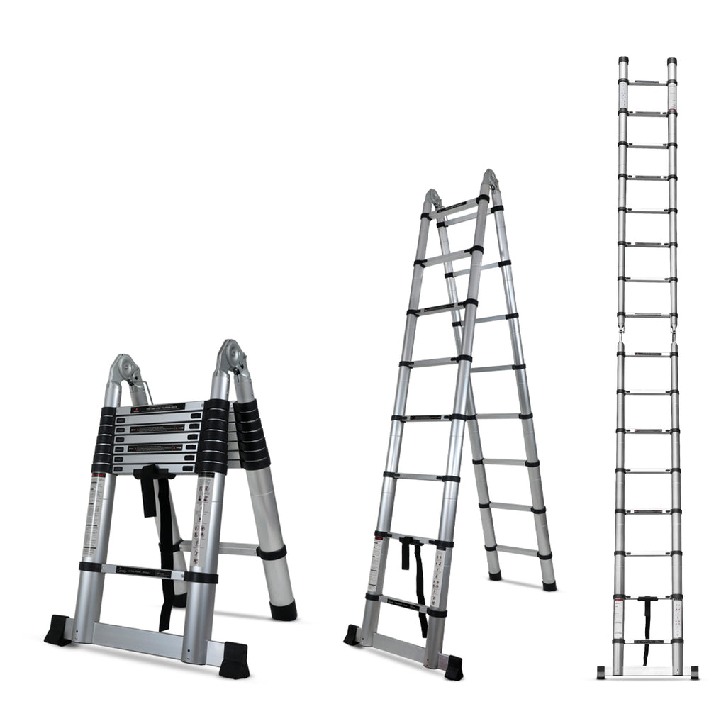 Buy Aluminium Telescopic Ladder | Extendable Collapsible Ladder — Corvids