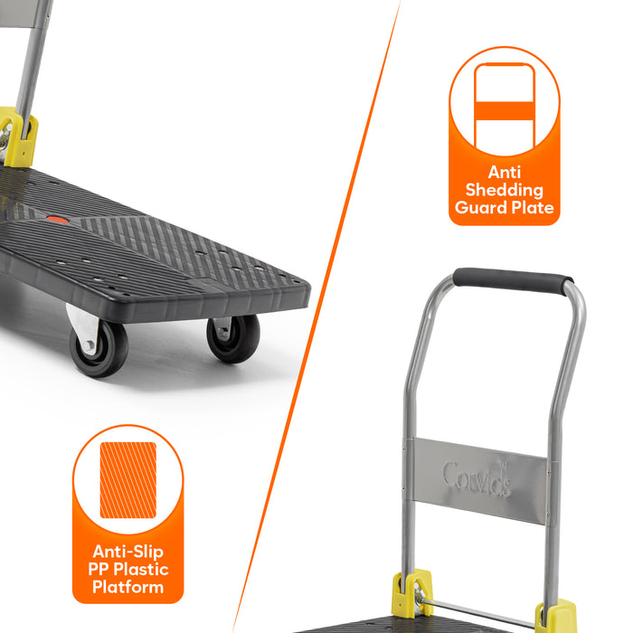 Corvids Folding Platform Trolley Surface Quality