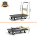 Corvids Folding Platform Trolley 400 kg Dimensions